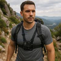 Suporte Peitoral Ajustável Compatível Celular E Câmeras De Ação, Esportes, Trilhas E Aventuras - 7