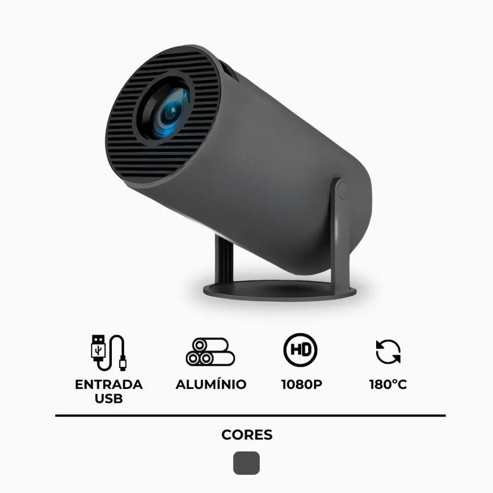 Projetor Hy300 Pro 4k Wi-fi, Bluetooth, Streaming Integrado, Portátil, Imagem 130” Full Hd/4k - 7