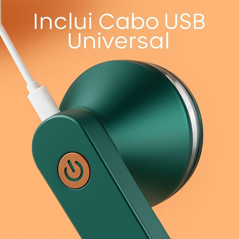 Removedor De Fiapos Portátil Recarregável 6 Lâminas, 3 Velocidades, Display Led, Usb-c, Seguro P Papa Bolinha Verde - 4