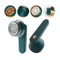 Removedor De Fiapos Portátil Recarregável 6 Lâminas, 3 Velocidades, Display Led, Usb-c, Seguro P Papa Bolinha Verde - 2