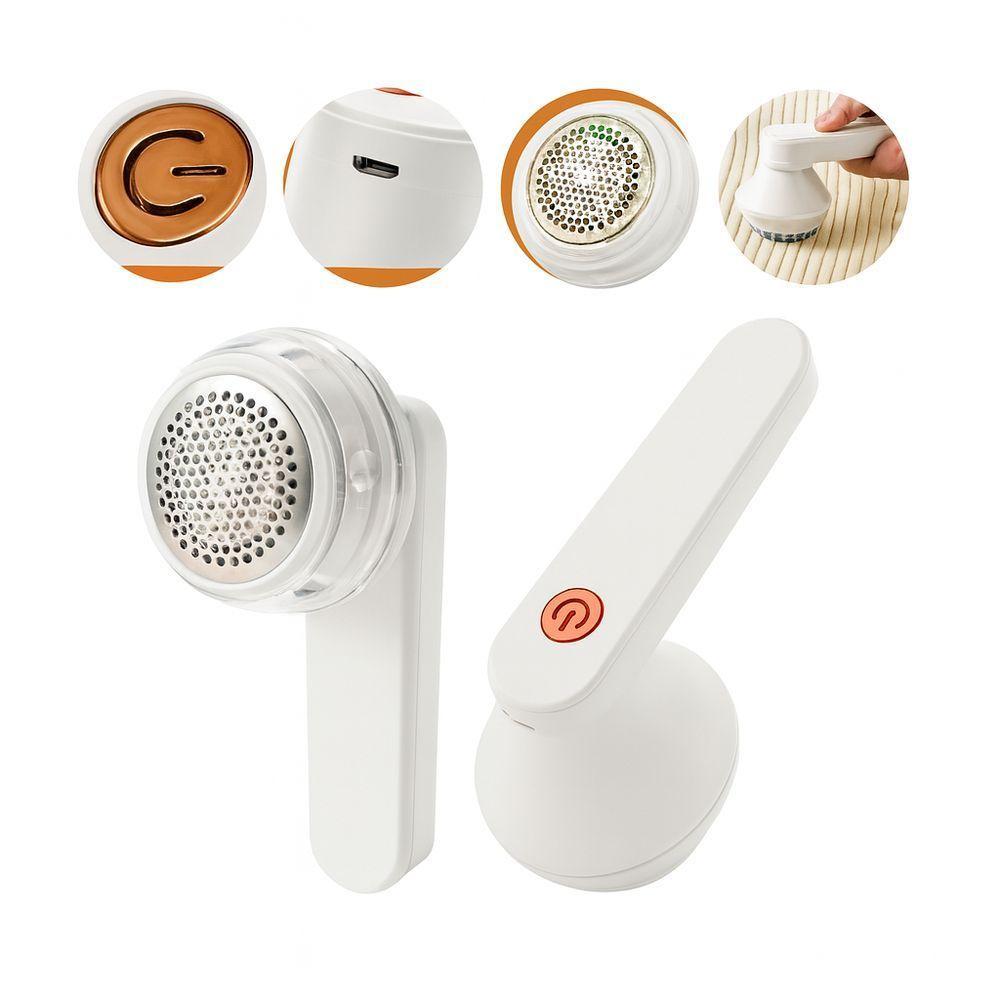 Removedor De Fiapos Portátil Recarregável 6 Lâminas, 3 Velocidades, Display Led, Usb-c, Seguro P Papa Bolinha Branco - 2