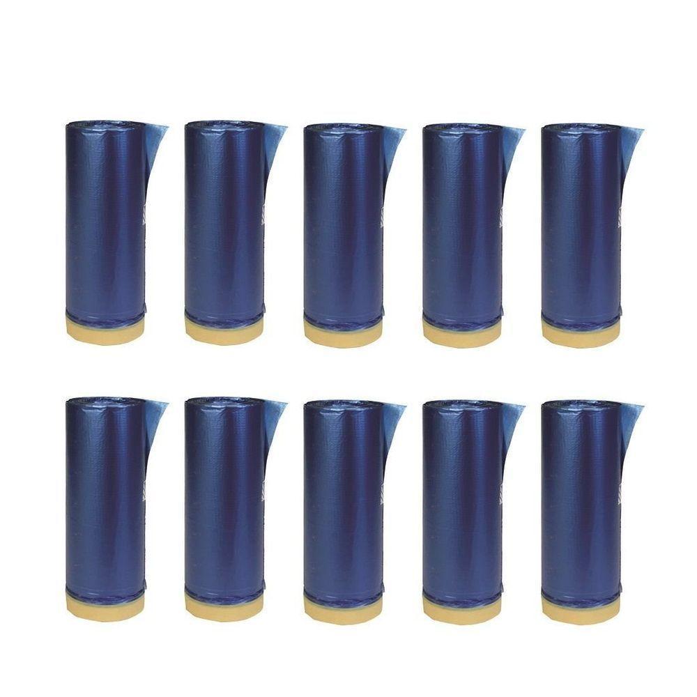 10 Un Filme Eletrostático Mascaramento C Fita Crepe 90cx20mt - 1