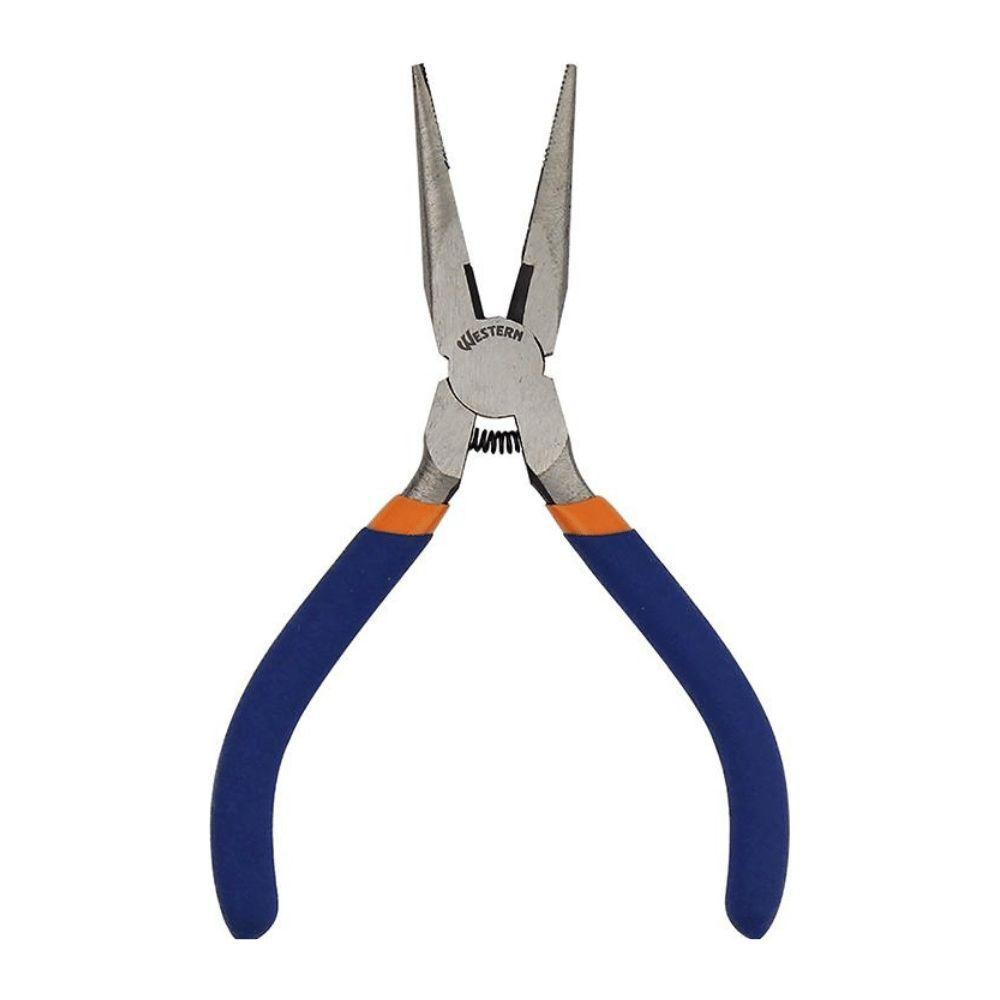 Alicate Mini Western Bico Meia Cana 5" Azul - 1