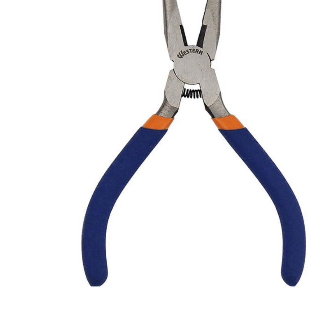 Alicate Mini Western Bico Meia Cana 5" Azul - 2