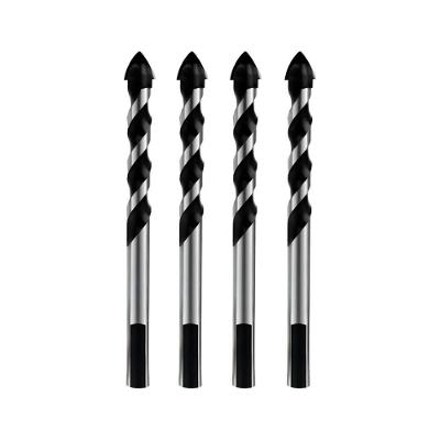 Kit 4 Broca 8mm Multiuso Multimaterial Fura Tudo Vidro Porcelanato Cerâmica Madeira Concreto Multifuncional