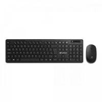 Kit Teclado + Mouse Sem Fio K-w20bk Preto C3tech - 3