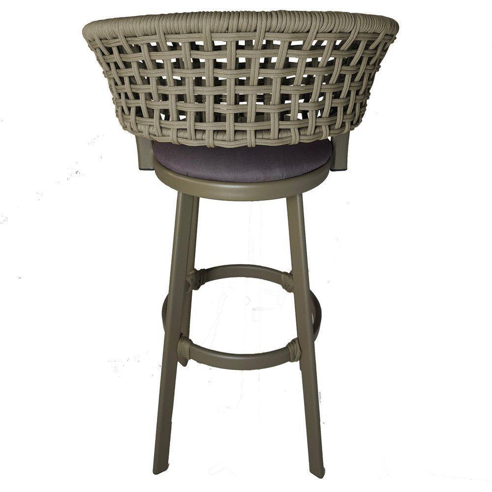 2 Banquetas Somália Em Alumínio E Corda Náutica Jardim Rami - 2