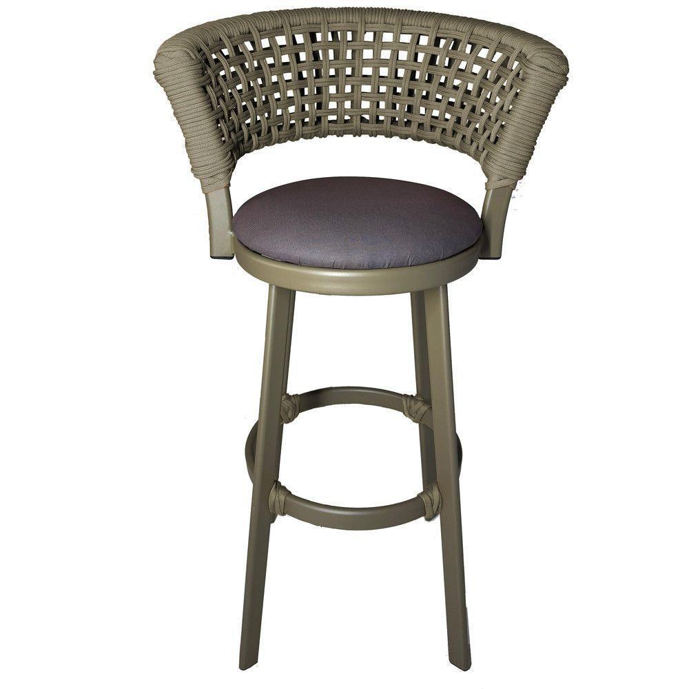 2 Banquetas Somália Em Alumínio E Corda Náutica Jardim Rami - 3