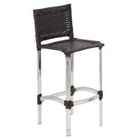 4 Banquetas Altas Madri Em Cozinha Alumínio área Edícula Pedra Ferro - 2