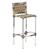 4 Banquetas Altas Madri Em Cozinha Alumínio área Edícula Cappuccino - 2