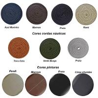 4 Banqueta Somália Em Alumínio E Corda Náutica Jardim Verde Musgo - 5