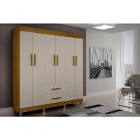 Armario Roupeiro Paris 6 Portas Chf Cinamomo-off White - 1