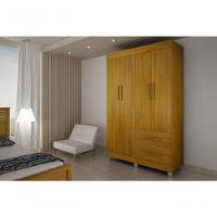 Armario Roupeiro Paris 4 Portas Chf Cinamomo - 1