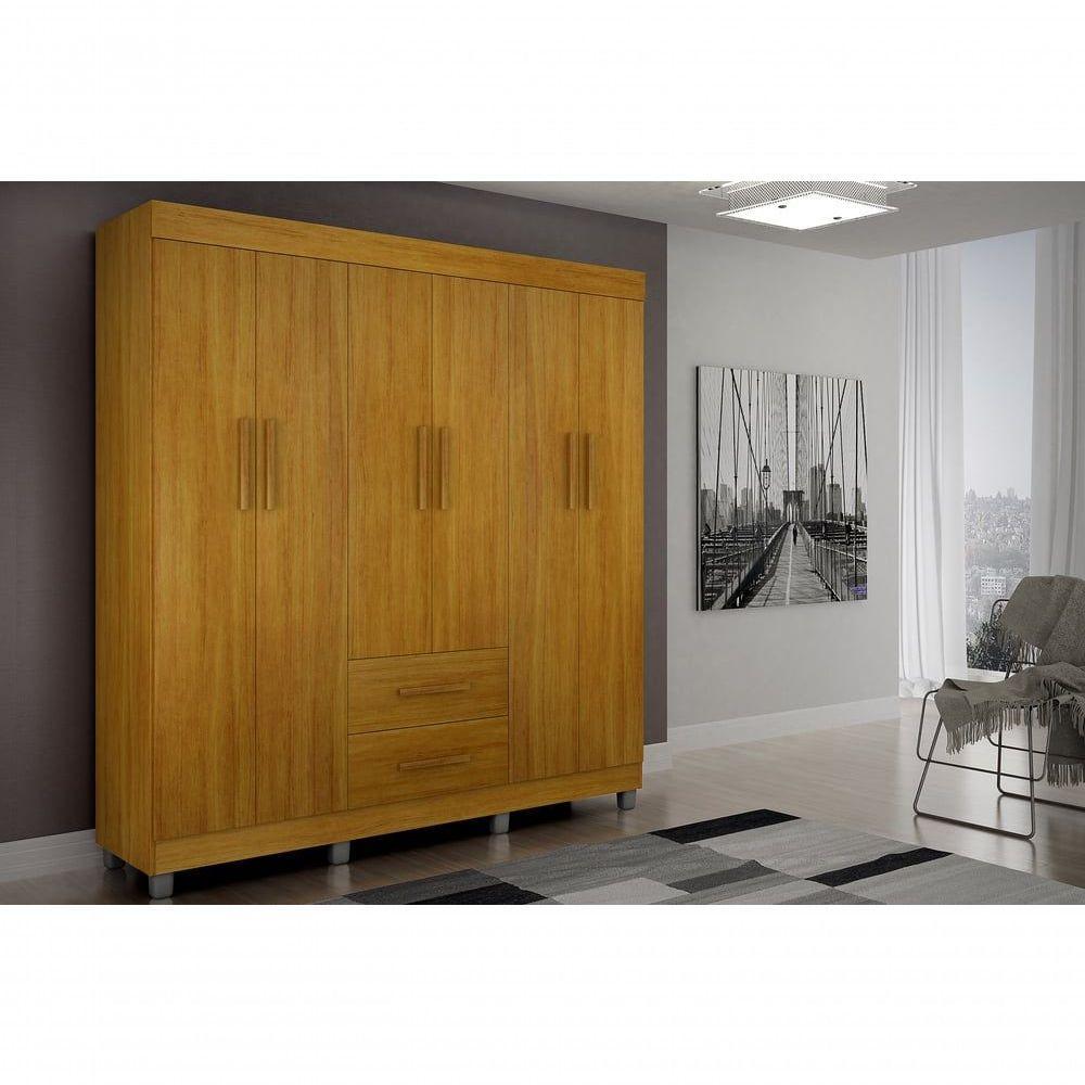 Armario Roupeiro Paris 6 Portas Chf Cinamomo - 1