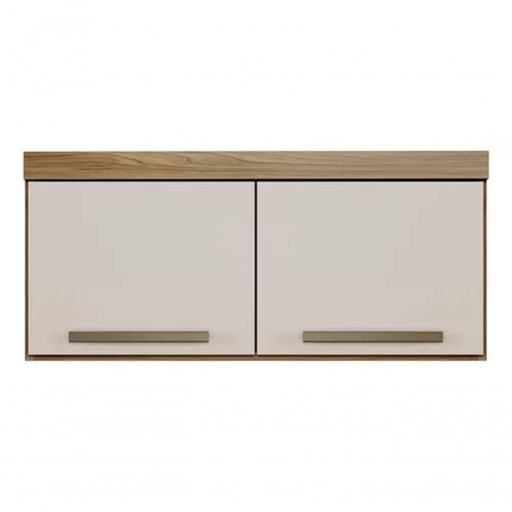 Armario Aéreo Granada 2 Portas Suspenso Arte Moveis Cinamomo-off White - 3