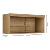 Armario Aéreo Granada 2 Portas Suspenso Arte Moveis Cinamomo-off White - 2