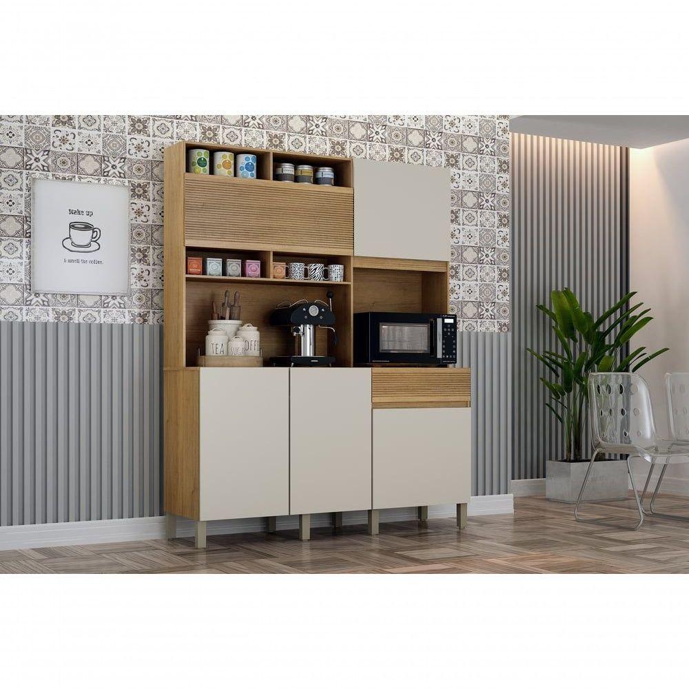 Armario Cozinha Canastra Valdemoveis Cinamomo-off White - 2