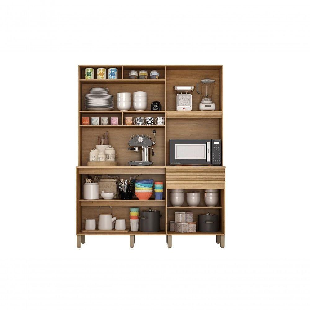 Armario Cozinha Canastra Valdemoveis Cinamomo/off White - 3