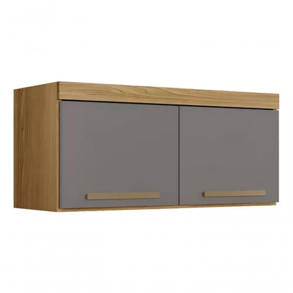 Armario Aéreo Granada 2 Portas Suspenso Arte Moveis Cinamomo-grafite - 1