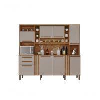 Armário De Cozinha Completo Acácia 8 Portas 2 Gavetas Salleto Cinamomo-off White - 2