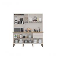 Armário De Cozinha 6 Portas 2 Gavetas New Topázio Salleto Branco - 4