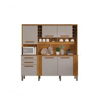 Armário De Cozinha 6 Portas 2 Gavetas Catar Cinamomo-off White - 2