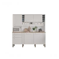 Armário De Cozinha 6 Portas 2 Gavetas Catar Branco - 2