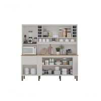 Armário De Cozinha 6 Portas 2 Gavetas Catar Branco - 3