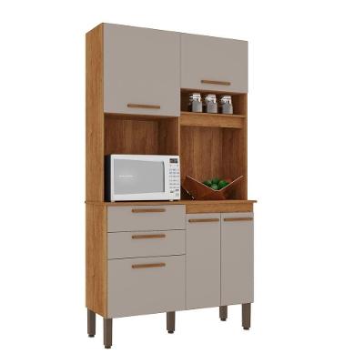 Armário De Cozinha 5 Portas 2 Gavetas Dubai Salleto Cinamomo-off White