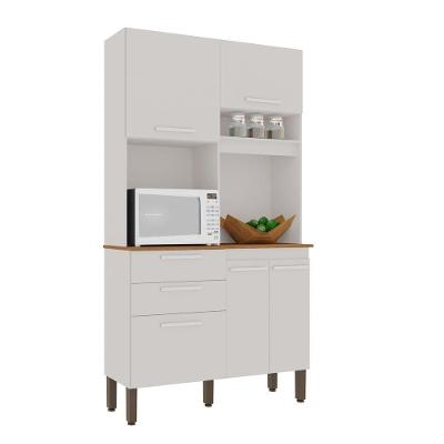Armário De Cozinha 5 Portas 2 Gavetas Dubai Salleto Branco