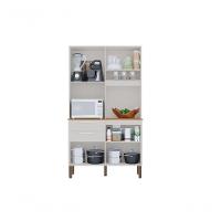 Armário De Cozinha 5 Portas 2 Gavetas Dubai Salleto Branco - 2