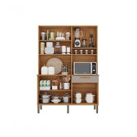 Armário Cozinha New Siena 5 Portas Abrir 1 Porta Basculate 1 Gaveta Salleto Cinamomo/off White - 4