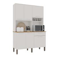 Armário Cozinha New Siena 5 Portas Abrir 1 Porta Basculate 1 Gaveta Salleto Branco - 1