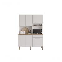 Armário Cozinha New Siena 5 Portas Abrir 1 Porta Basculate 1 Gaveta Salleto Branco - 2