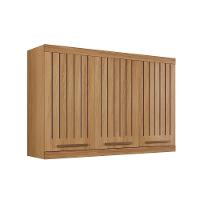 Armário Aéreo Talismã Ripado 3 Portas Arte Móveis Cinamomo - 1