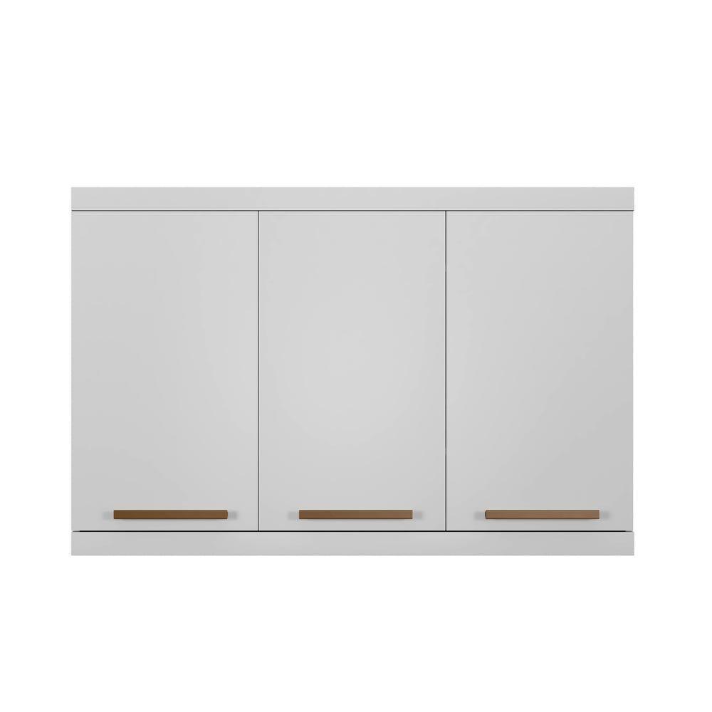 Armário Aéreo Talismã 3 Portas Arte Móveis Branco - 3