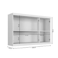 Armário Aéreo Talismã 3 Portas Arte Móveis Branco