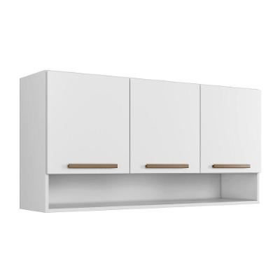 Armário Aéreo New 3 Portas Arte Móveis Branco