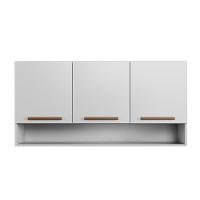 Armário Aéreo New 3 Portas Arte Móveis Branco - 6