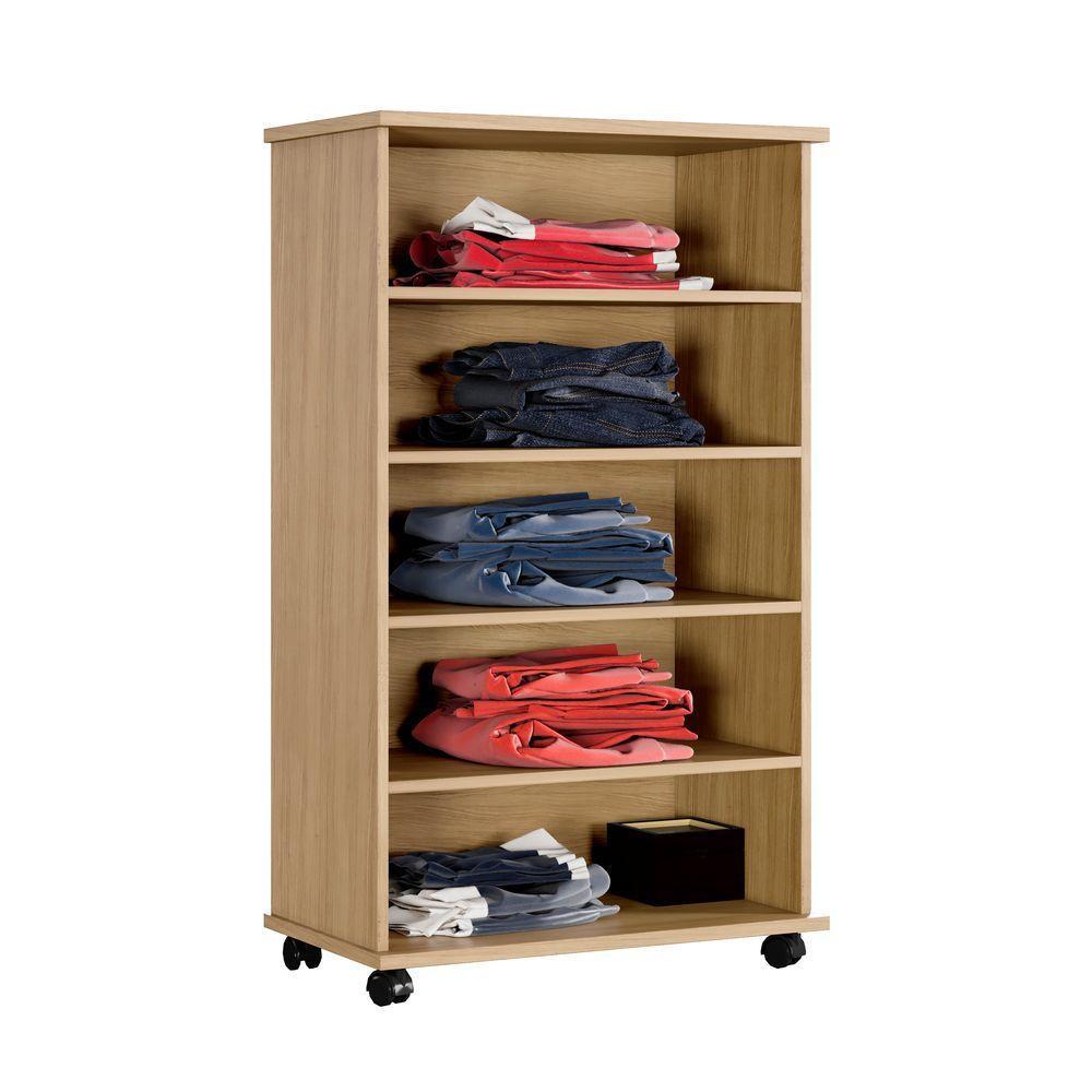 Armário Multiuso 2 Portas 4 Prateleiras Berlim Arte Móveis Cinamomo-off White - 3