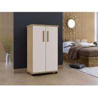 Armário Multiuso 2 Portas 4 Prateleiras Berlim Arte Móveis Cinamomo-off White - 4