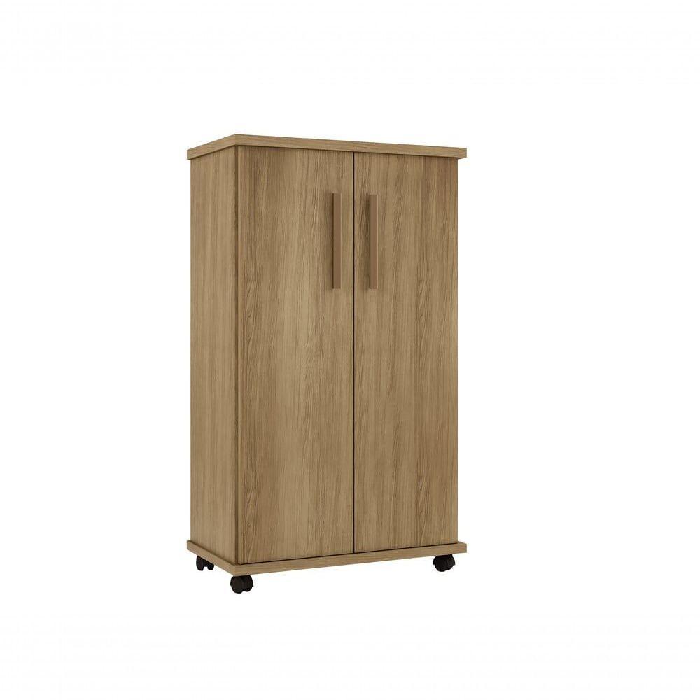 Armário Multiuso 2 Portas 4 Prateleiras Berlim Arte Móveis Cinamomo - 1