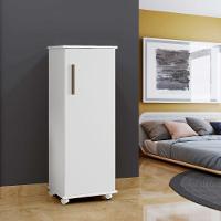 Armário Multiuso 1 Porta 4 Prateleiras Olinda Arte Móveis Branco - 3