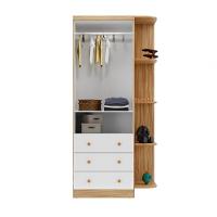 Armário Infantil 2 Portas 3 Gavetas Uli - Moveis Peroba Amendoa-branco - 3