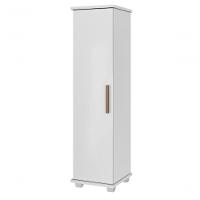 Armário Multiuso 1 Porta 4 Prateleiras Cuiaba Arte Móveis Branco - 1