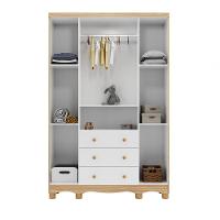 Armário Junior New 4 Portas - Moveis Peroba Branco Brilho-carvalho - 3