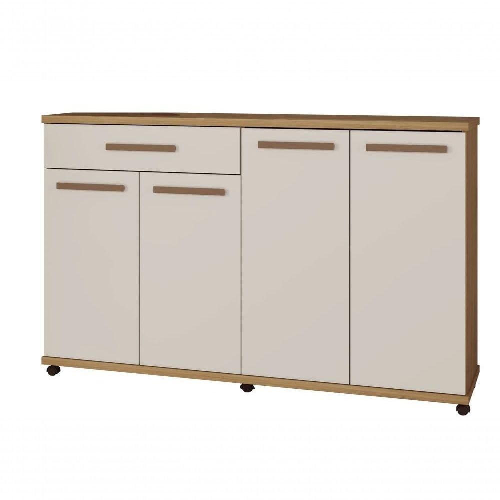 Balcão De Cozinha 4 Portas 1 Gaveta Campinas Arte Móveis Cinamomo/off White - 1