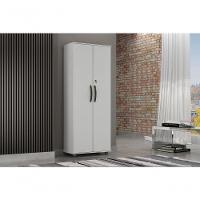 Armário Multiuso Caio 2 Portas Com Chave - Chf Móveis Branco - 4