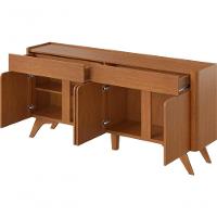 Buffet Aros 4 Portas Pés Madeira Maciça - Mavaular Naturalle - 5