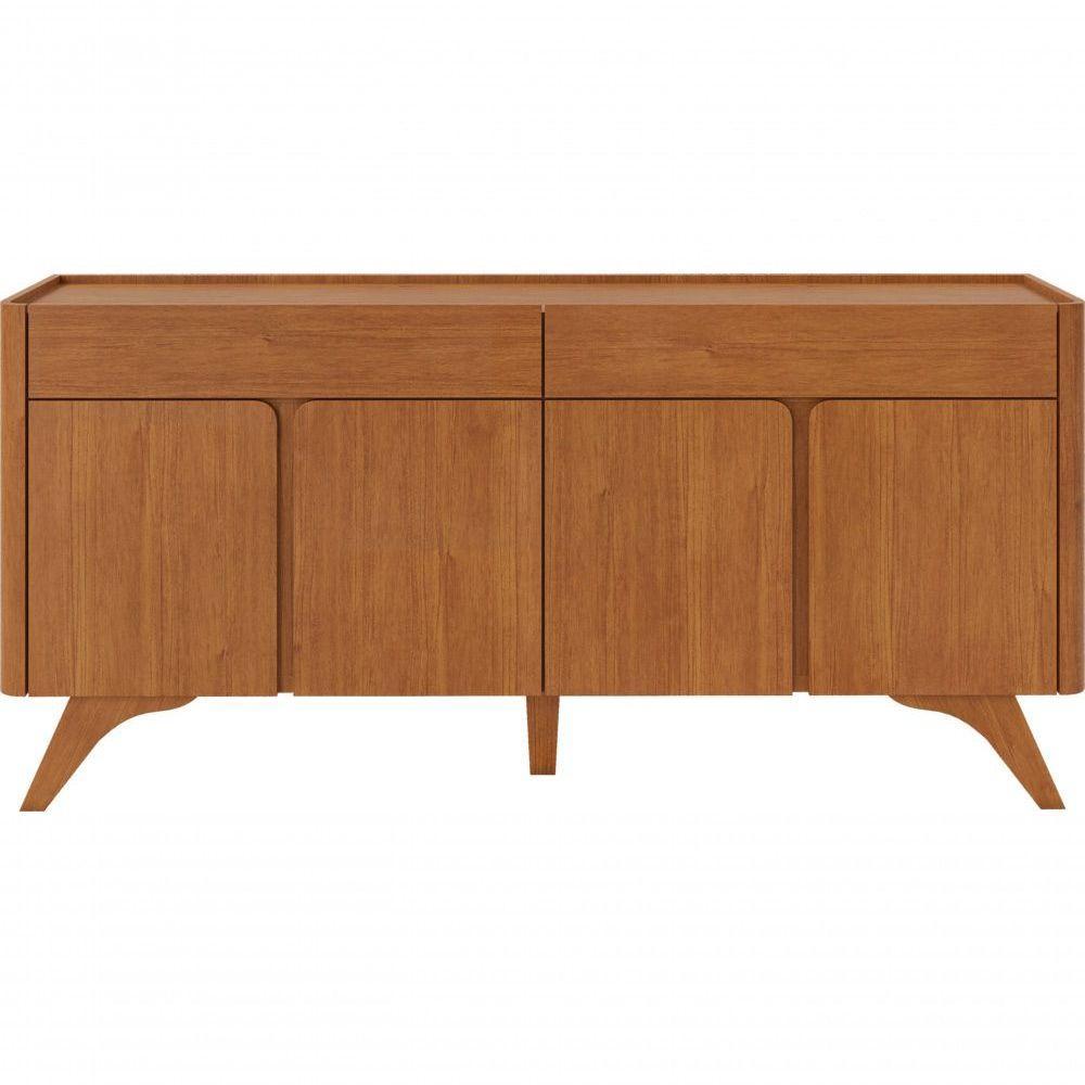 Buffet Aros 4 Portas Pés Madeira Maciça - Mavaular Naturalle - 1